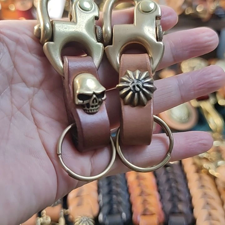 骷髅头钥匙扣正面