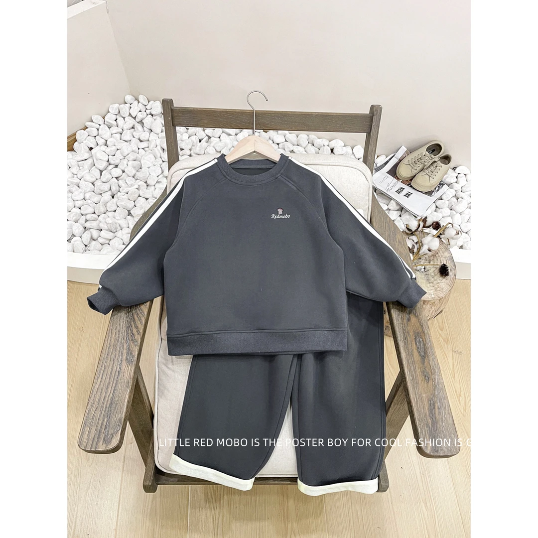 【2.15新款】童装男童针织套装休闲2025春秋新款儿童两件套MMT81911