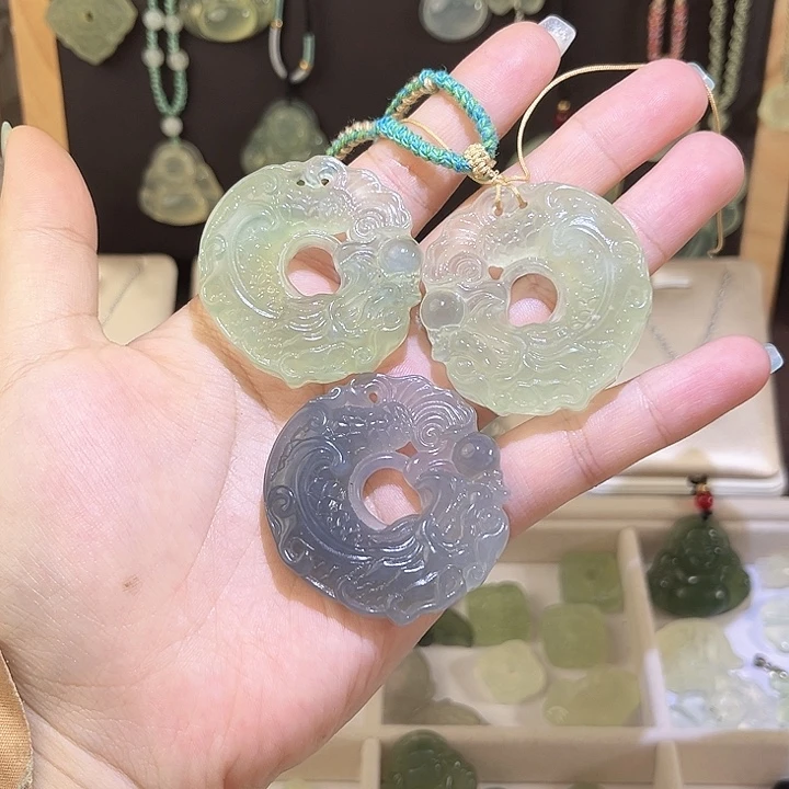 蛇纹石玉未镶嵌吊坠(赠链)福利龙扣默认有棉