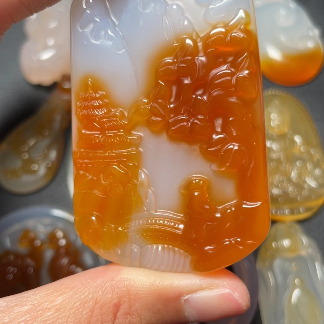 玛瑙/玉髓未镶嵌颈饰