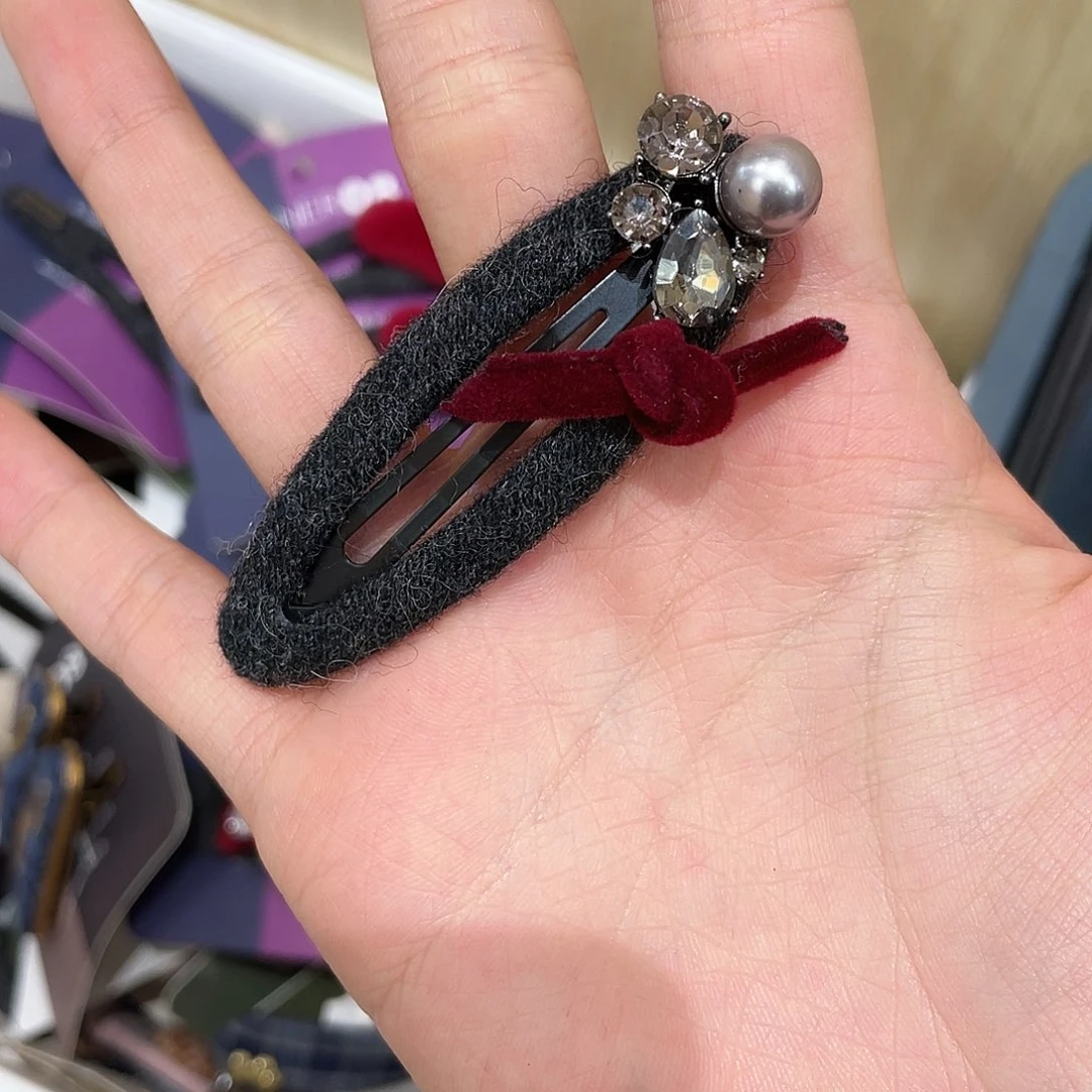 布艺非金属椭圆灰色珠珠一只