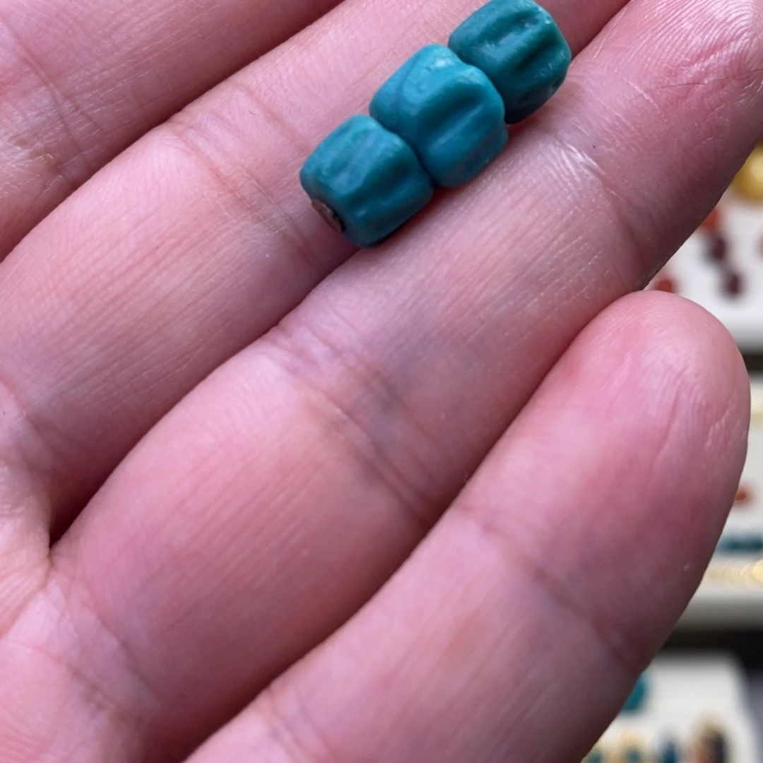 绿松石百香籽套装未镶嵌学**惜