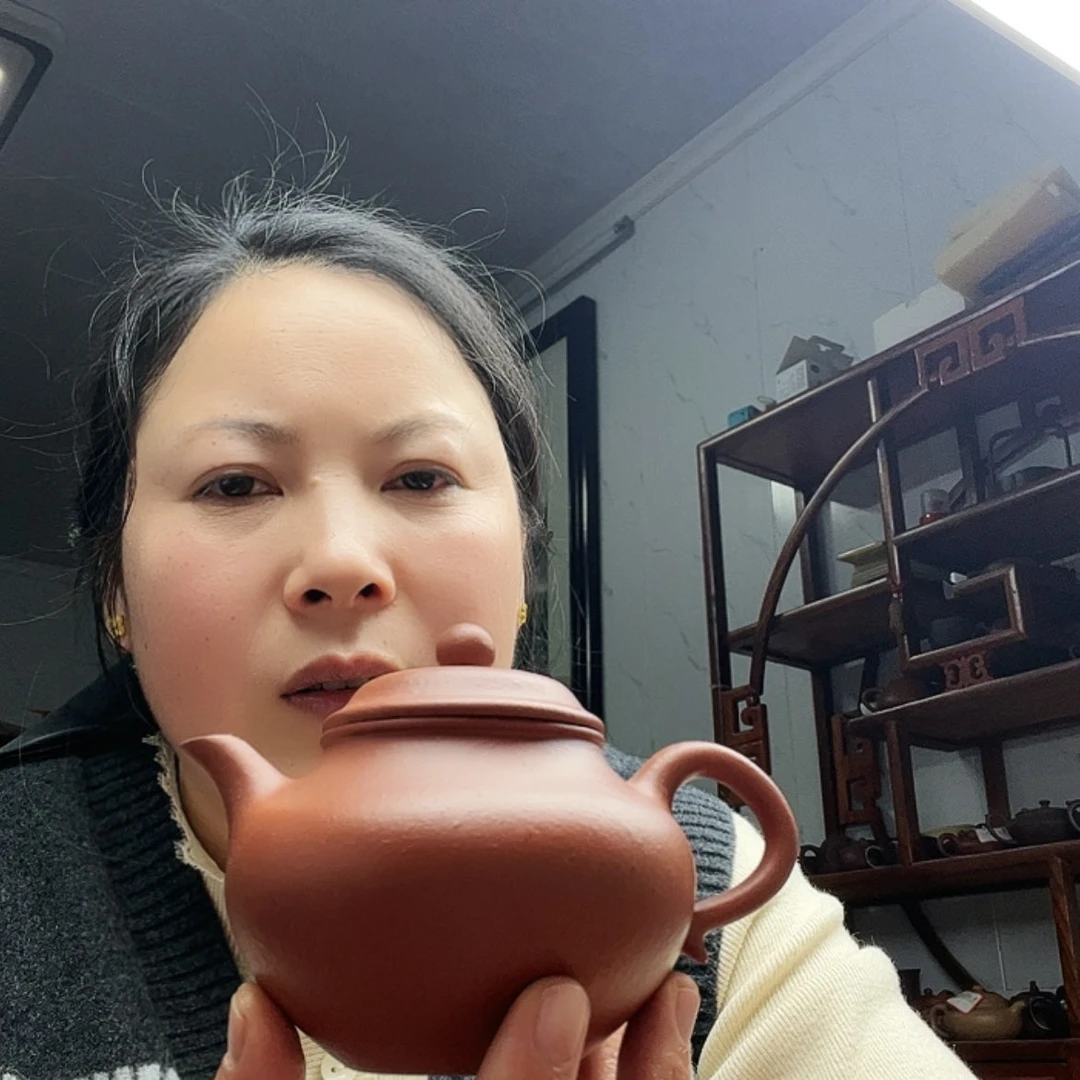 【闪购商品】紫砂茶壶羽**佳宜兴原矿朱泥瑕