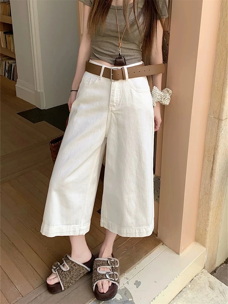 女装七分裤休闲牛仔阔腿裤