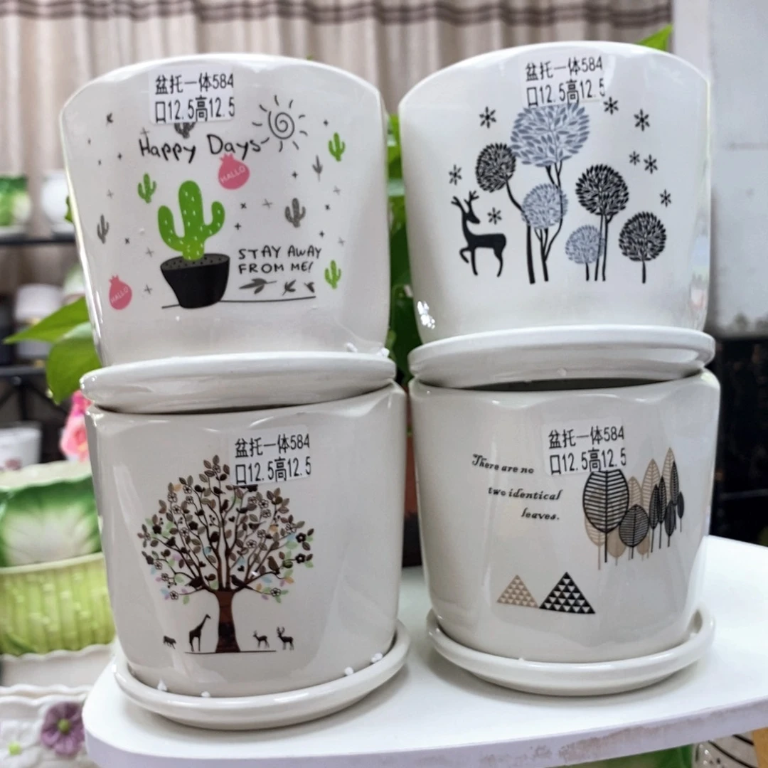 @夏西陶瓷花盆@@5584