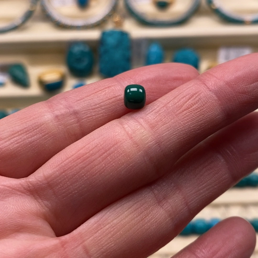 绿松石未镶嵌珠宝奇石直径5.9×5老型福利款