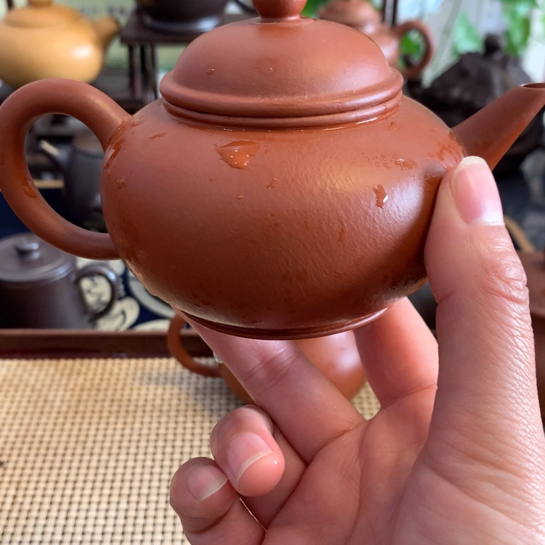 紫砂茶壶宜兴原矿朱泥170cc