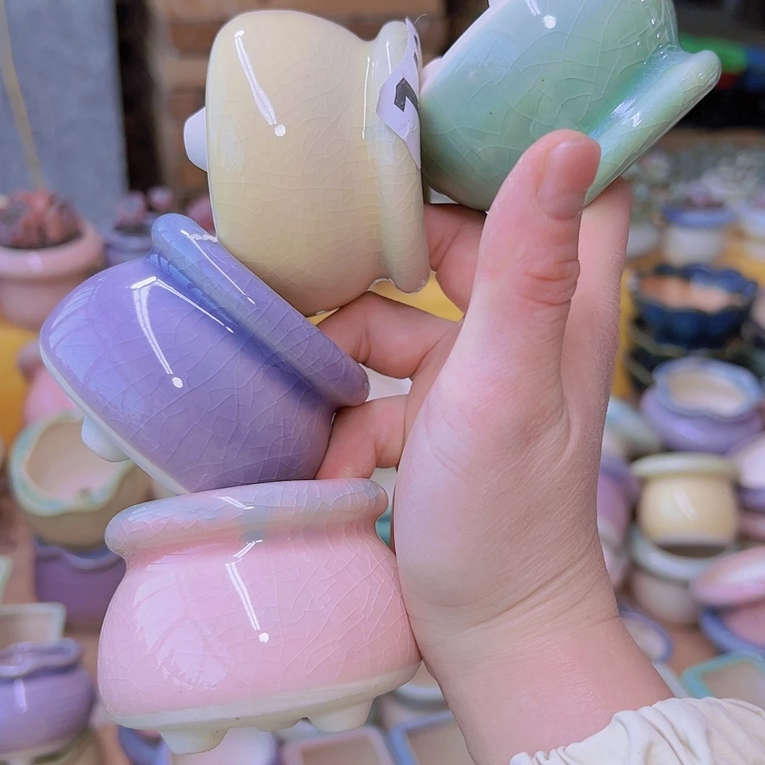 红陶陶瓷花盆满12包邮