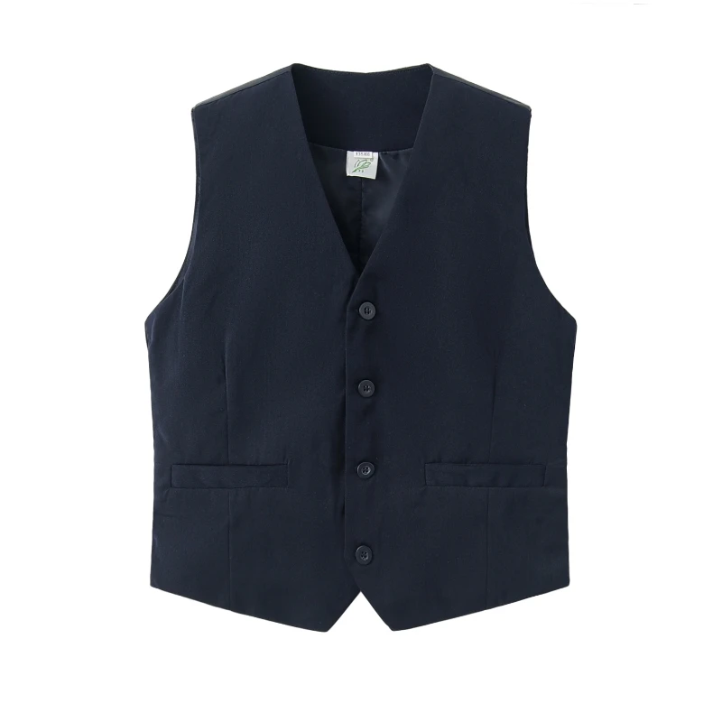 深圳校服小学生男礼服马甲洋气春秋款马褂61儿童节表演服