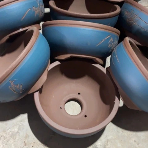 紫砂花盆100-10。