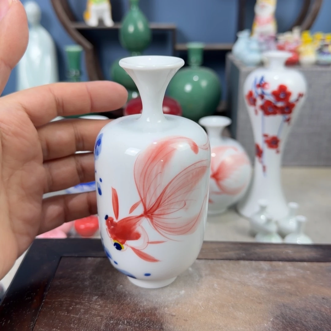 陶瓷手工小花器摆件