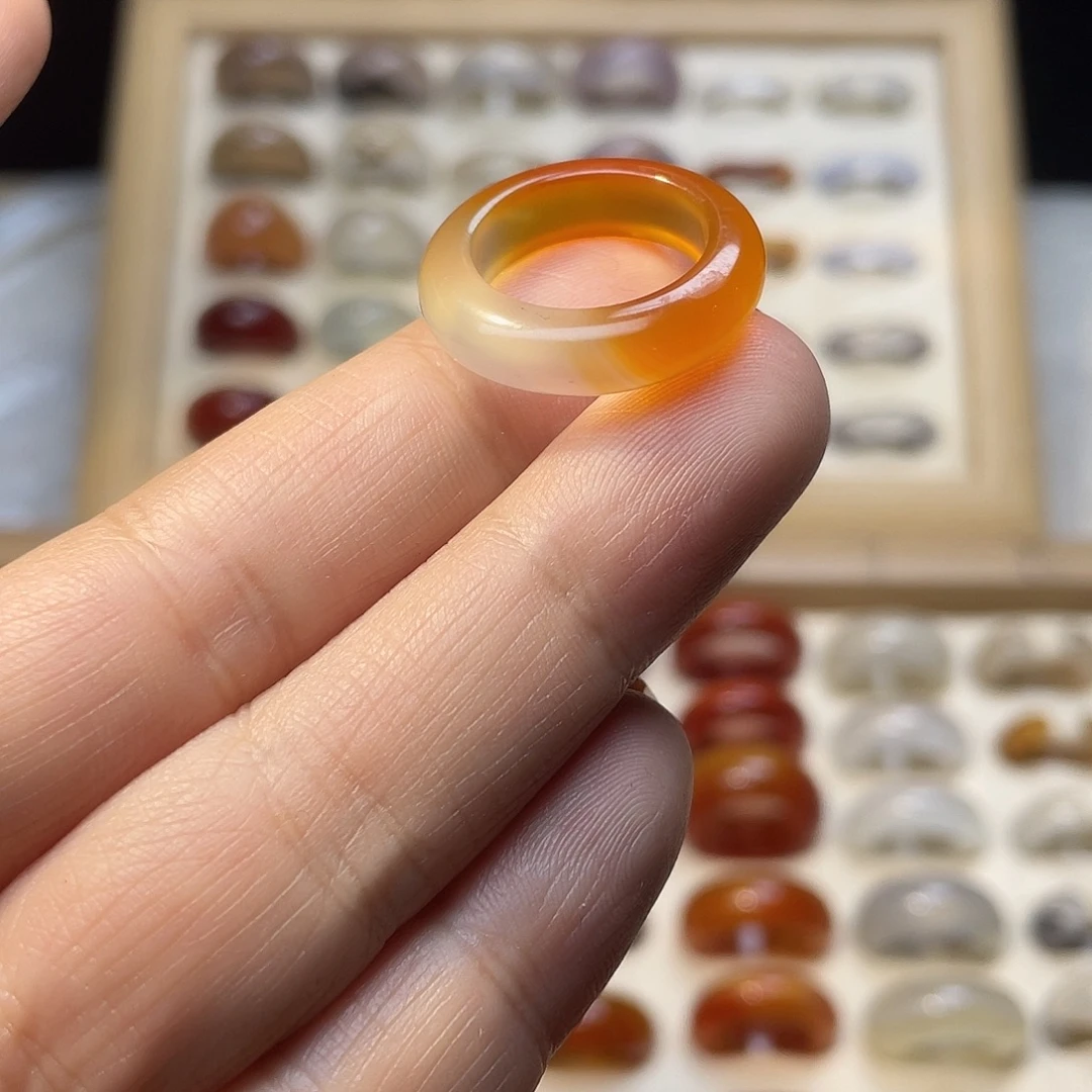 玛瑙/玉髓合金戒指A13港11不退换