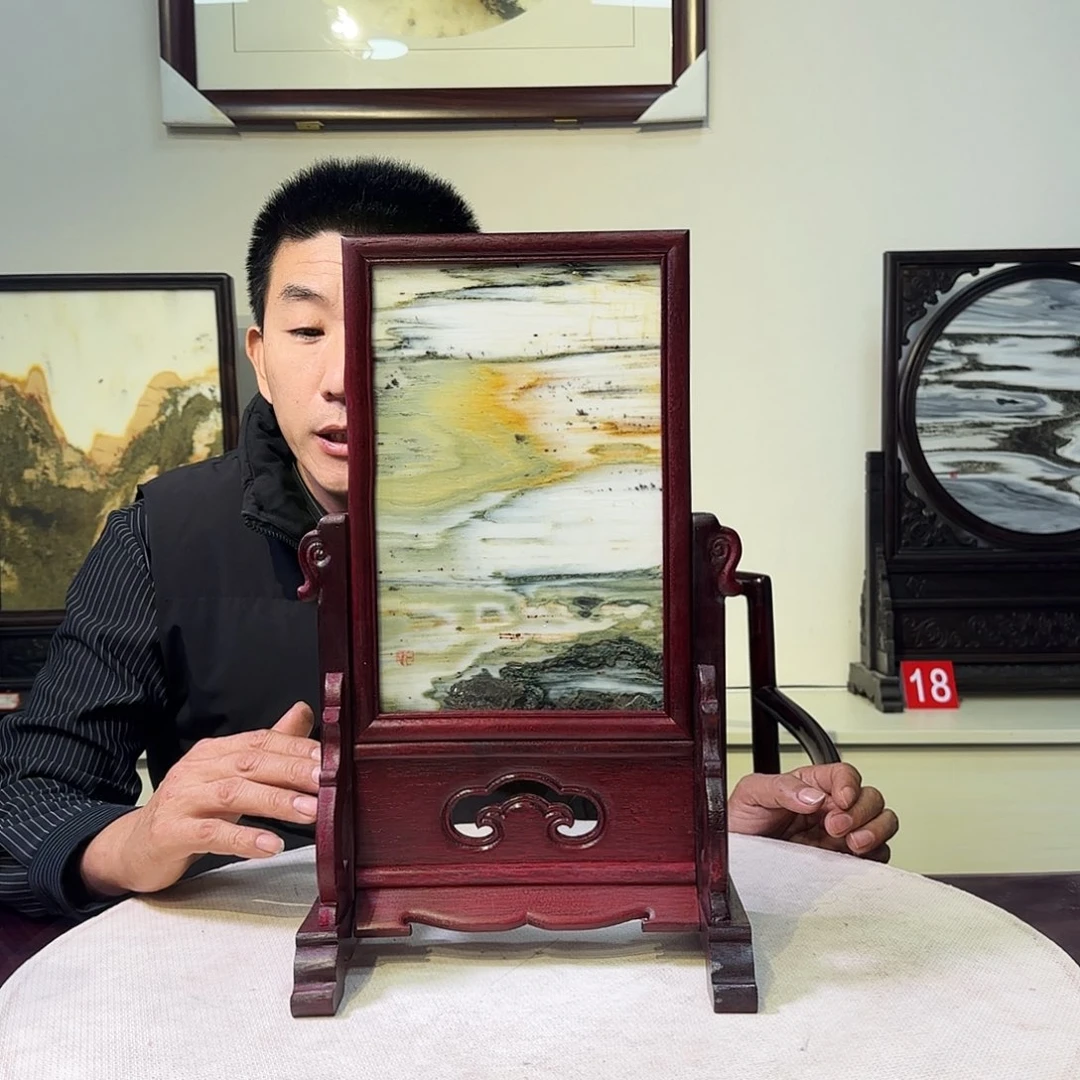 石材天然大理石画25×40