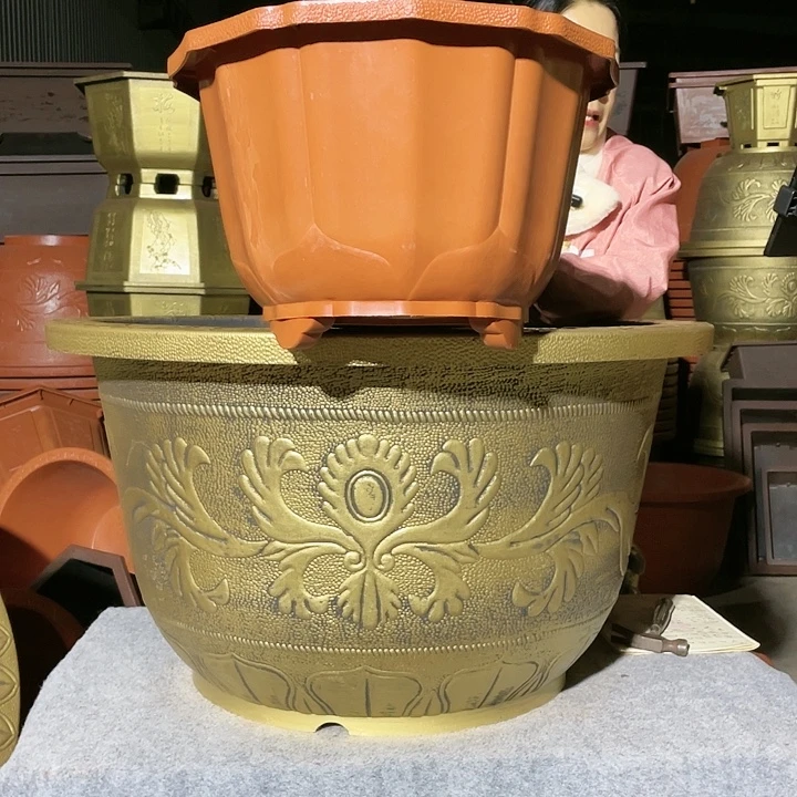 莲花盆红色四零六个