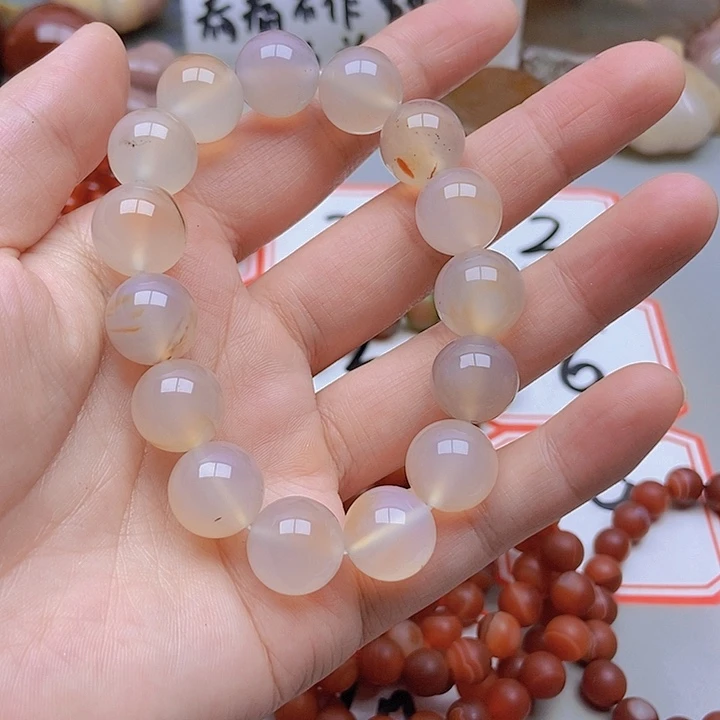 【闪购商品】未镶嵌玛瑙/玉髓珠宝半成品红**火