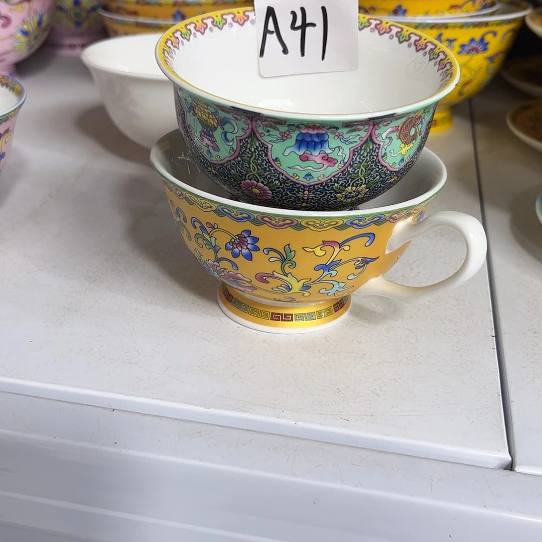 瓷片A41杯子两个微瑕
