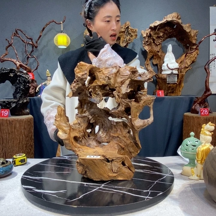 风***枫木草木堂根艺摆件512