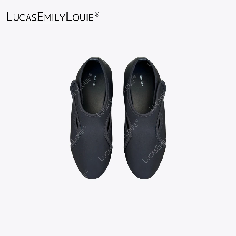 LUCASEMILYLOUIE欢姐0220简约时尚休闲魔术贴芭蕾平底鞋250185