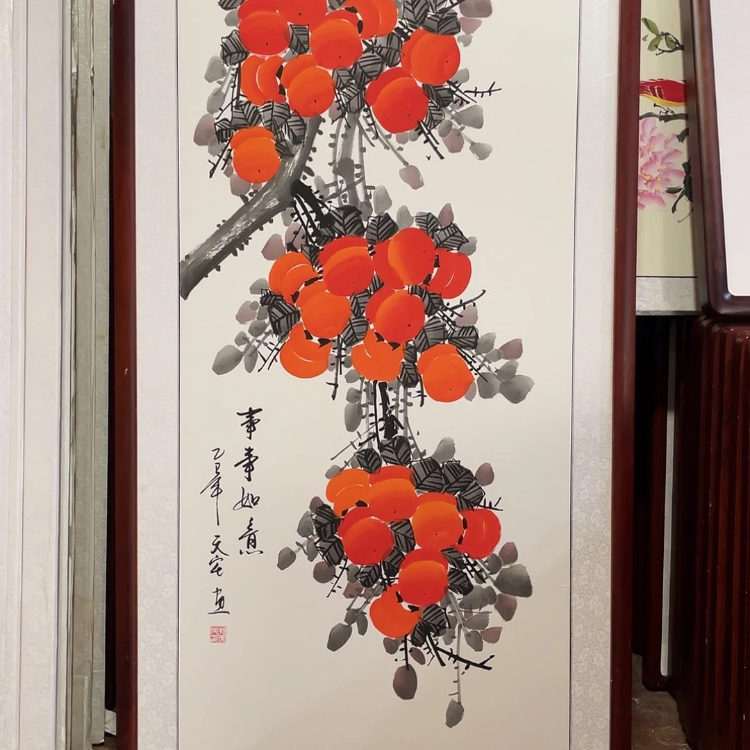国画带框尺寸63*123厘米