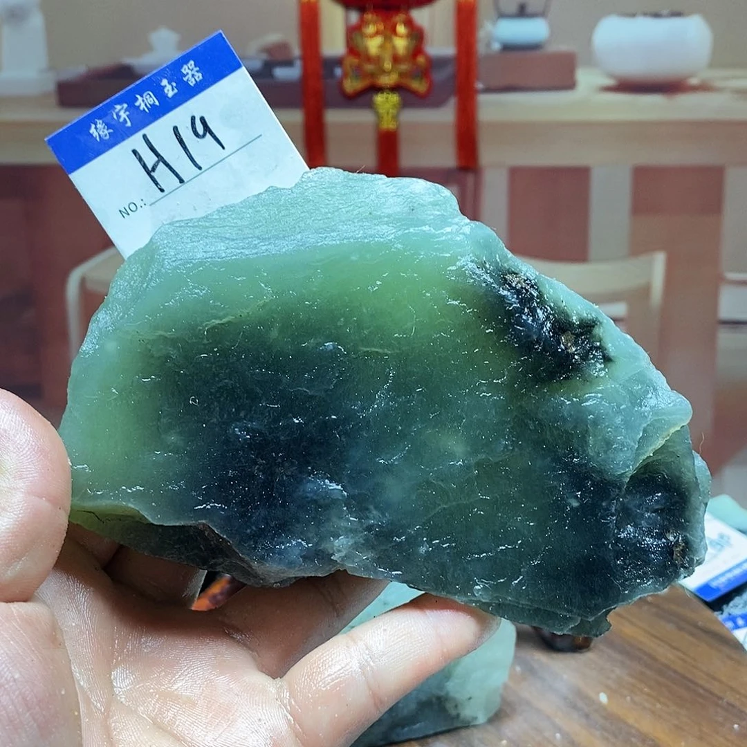 蛇纹石玉原石未镶嵌邓*元