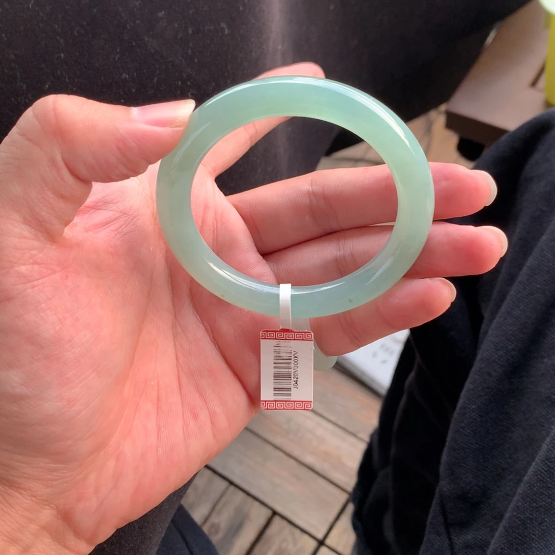 翡翠未镶嵌手镯96号53