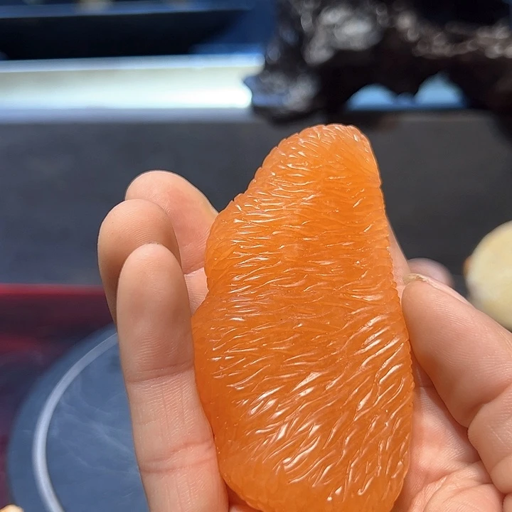 一***人寿山石柚子石雕作品