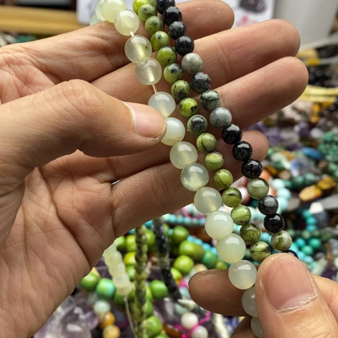 玛瑙/玉髓未镶嵌珠宝半成品三条打包F49