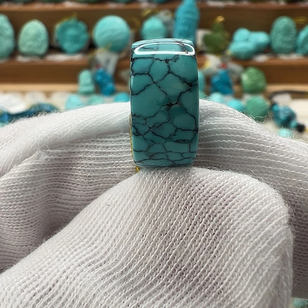 绿松石直切珠未镶嵌