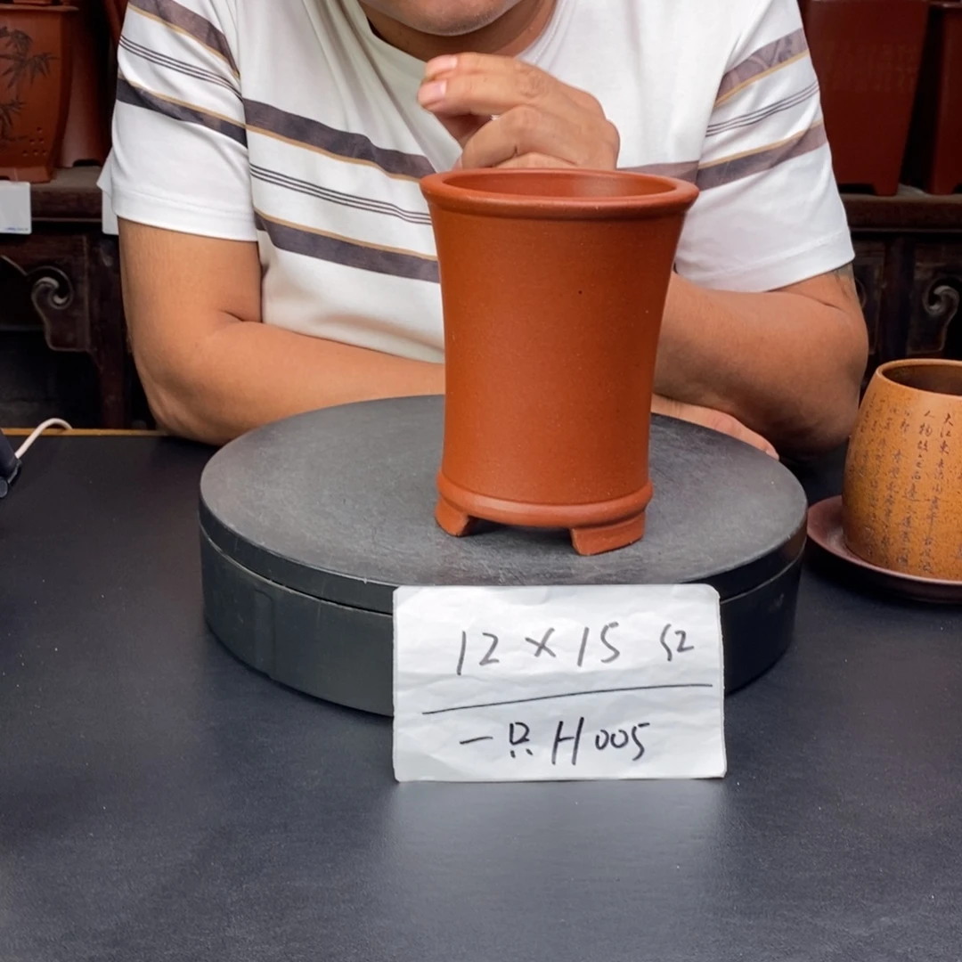 紫砂花盆货号一只H005