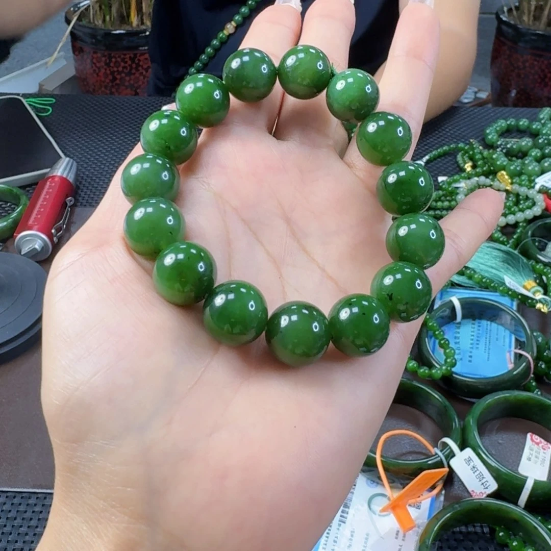 手链未镶嵌和田玉（碧玉）14