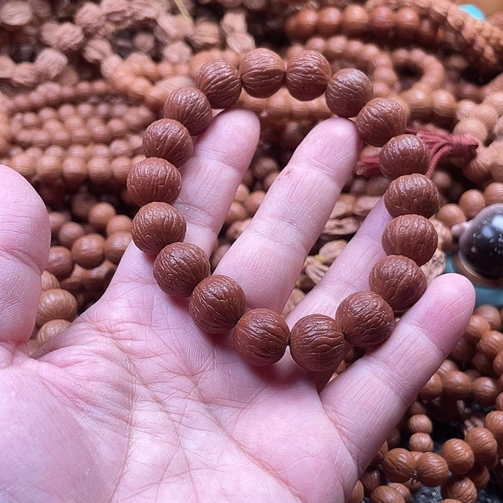 手串猴头核桃1.4同尺磨盘风羽自然泛油