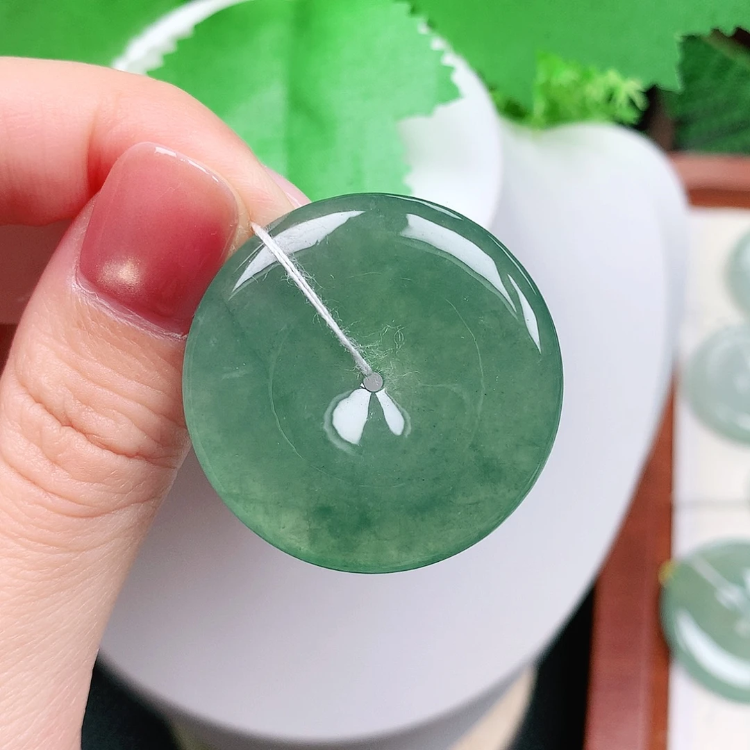 翡翠未镶嵌颈饰平安34-5.8