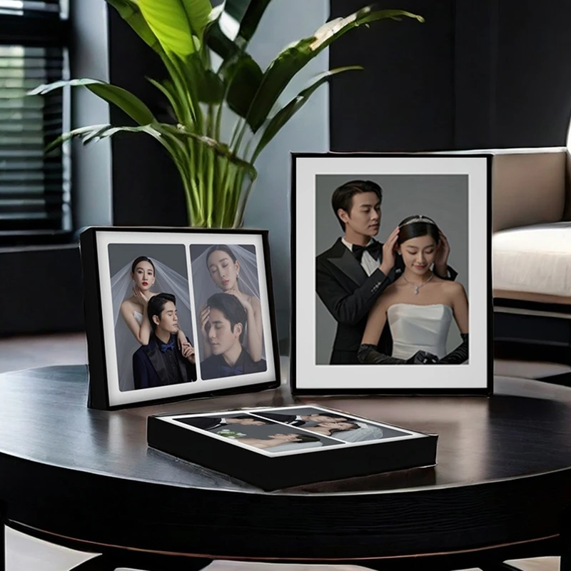 照片定制摆台婚纱照摆台摆台高级感定制摆台铝合金摆件相框