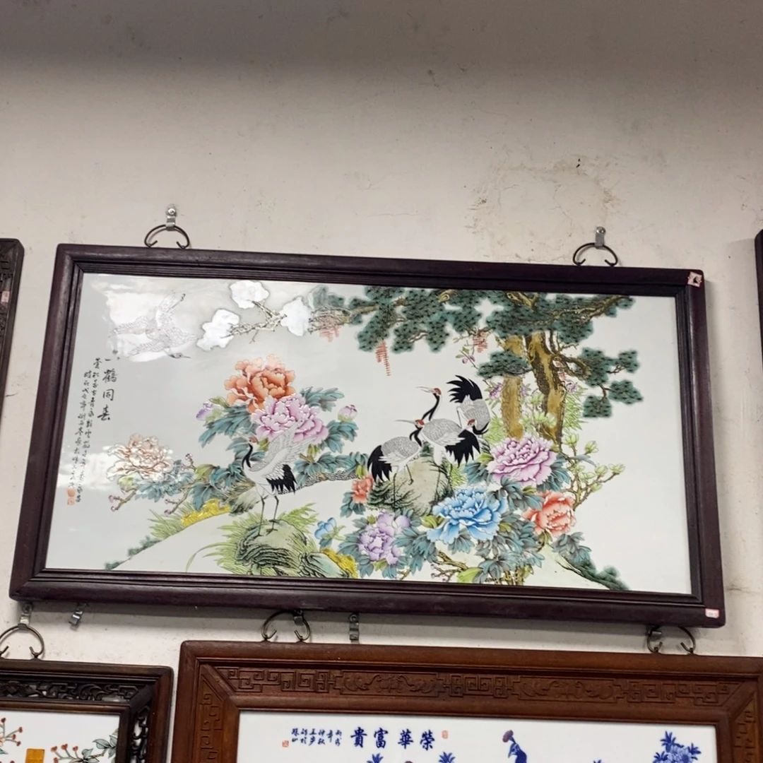 瓷120*66 景德镇瓷板画柴窑烧制