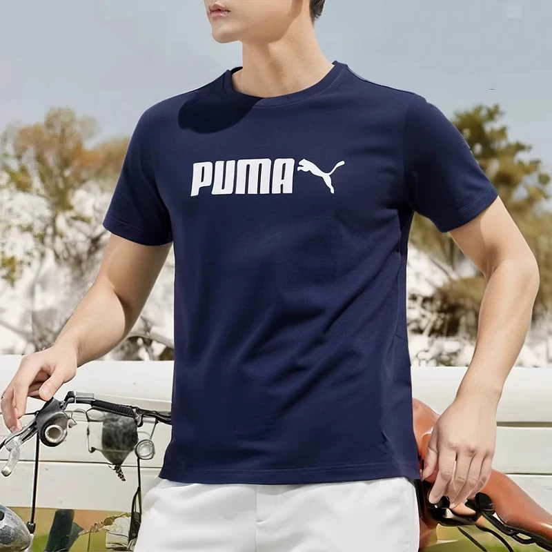 Puma彪马圆领短袖男装流光风休闲运动服纯棉透气半袖T恤691338
