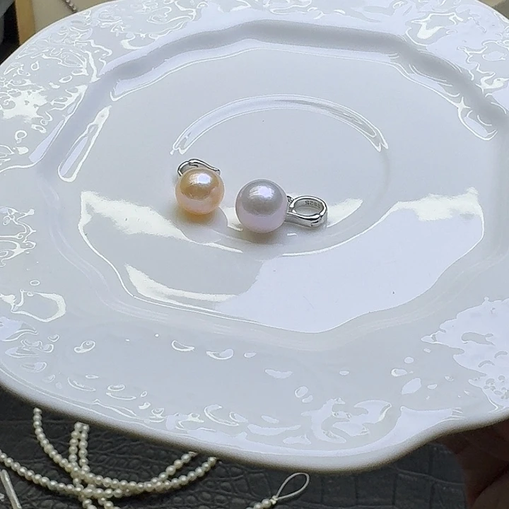 淡水珍珠银S925镶嵌颈饰