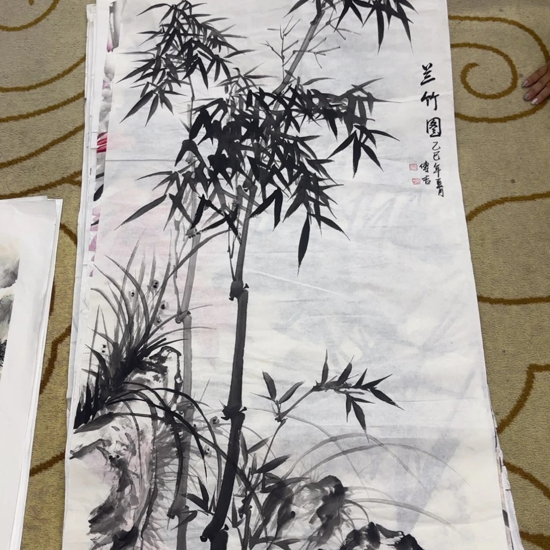国画顾传吉四尺童