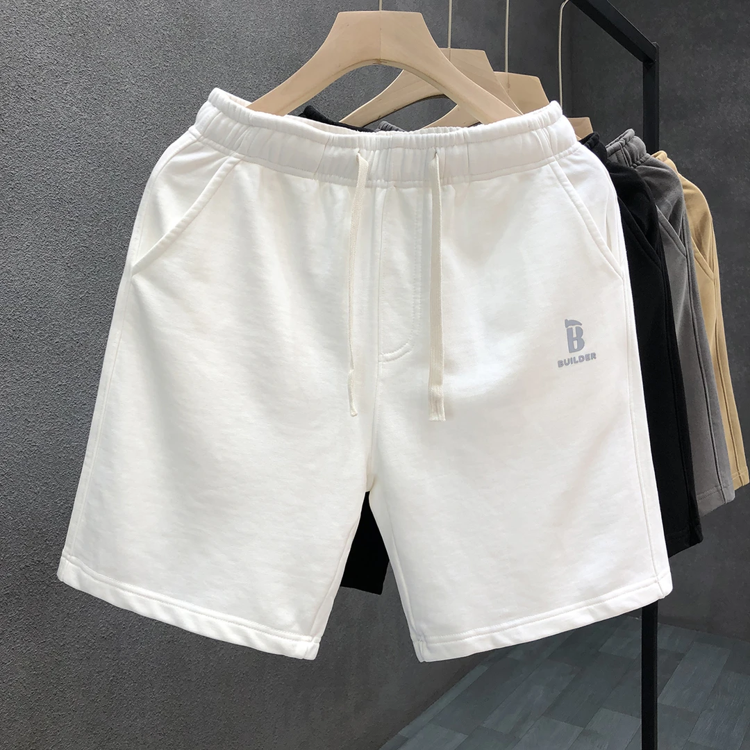夏天穿搭棉质休闲短裤男款潮牌运动五分裤2025夏季新款男士大裤衩