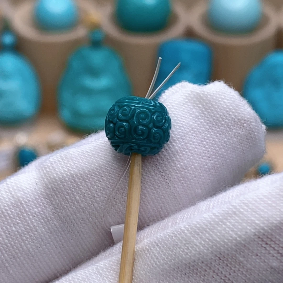 绿松石未镶嵌珠宝奇石8.8mm