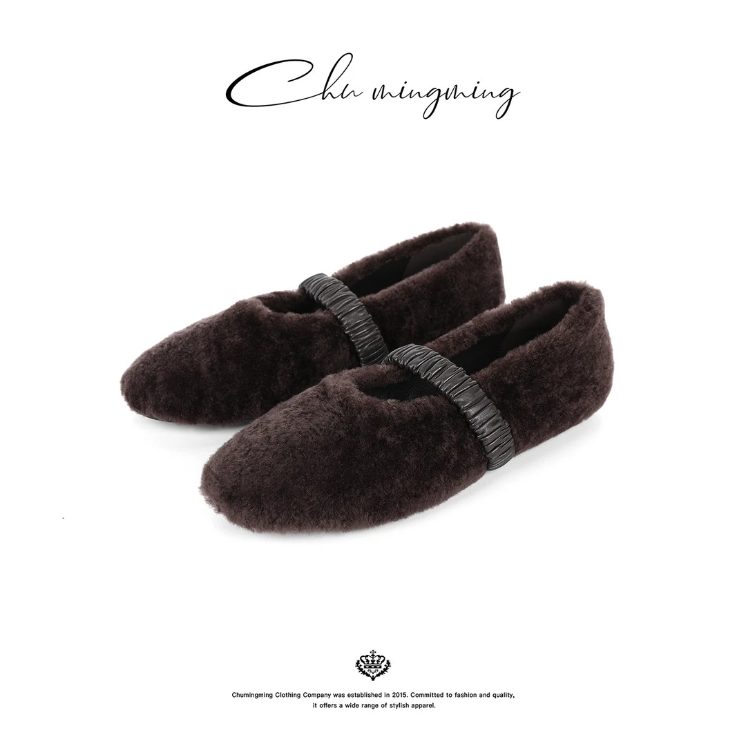 【CHUMINGMING】羊羔毛玛丽珍单鞋XZYX2510