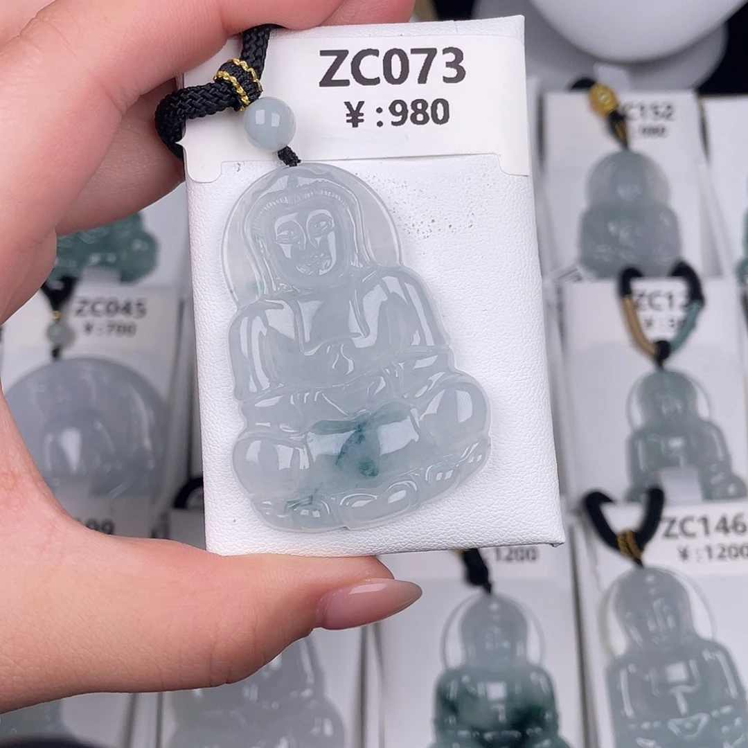 翡翠未镶嵌颈饰zc073