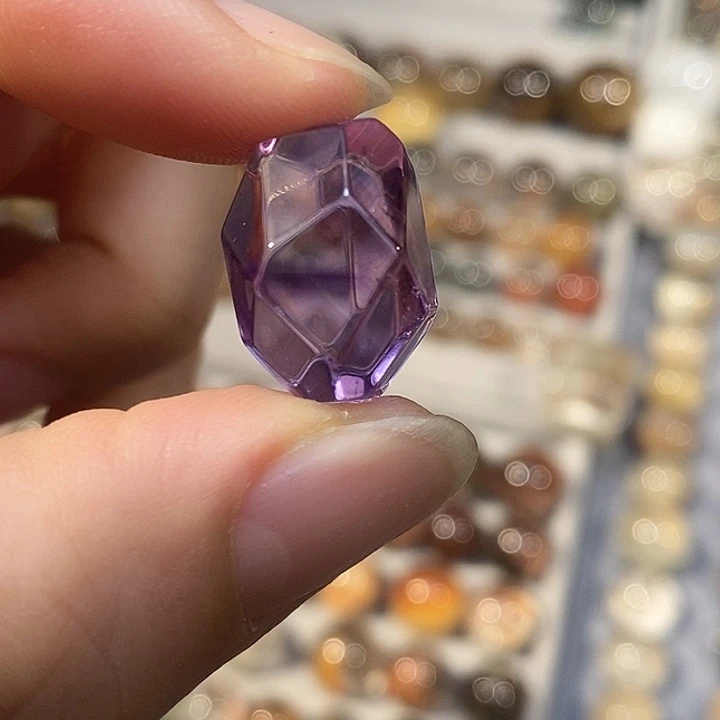 手链未镶嵌烟晶紫随型卡12.6*18.2