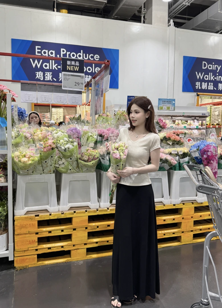 CJJ【果冻裙】夏季凉爽垂感显瘦半身裙高腰A字百搭松紧腰高级感裙子