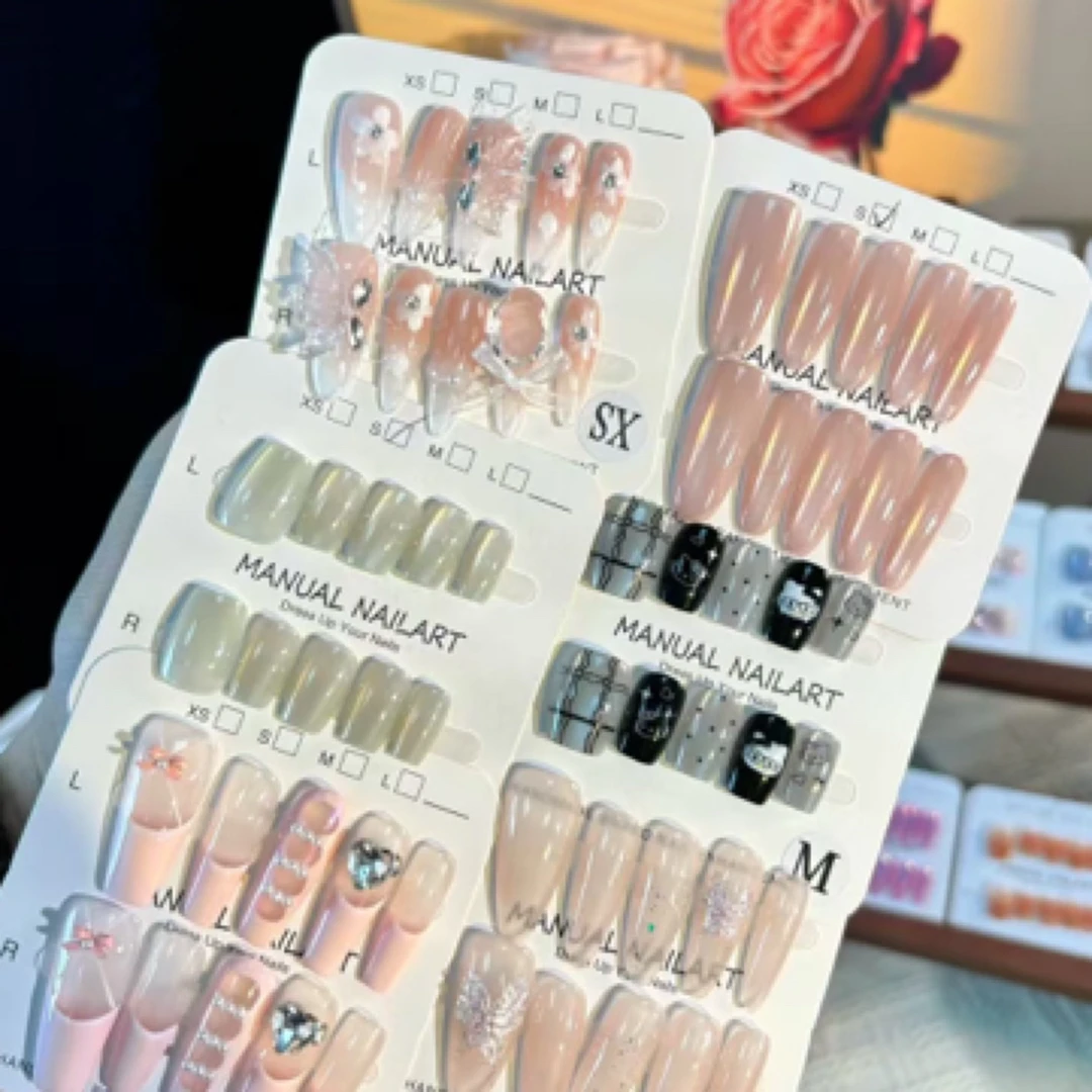 两单包邮手工穿戴甲显白百搭气质