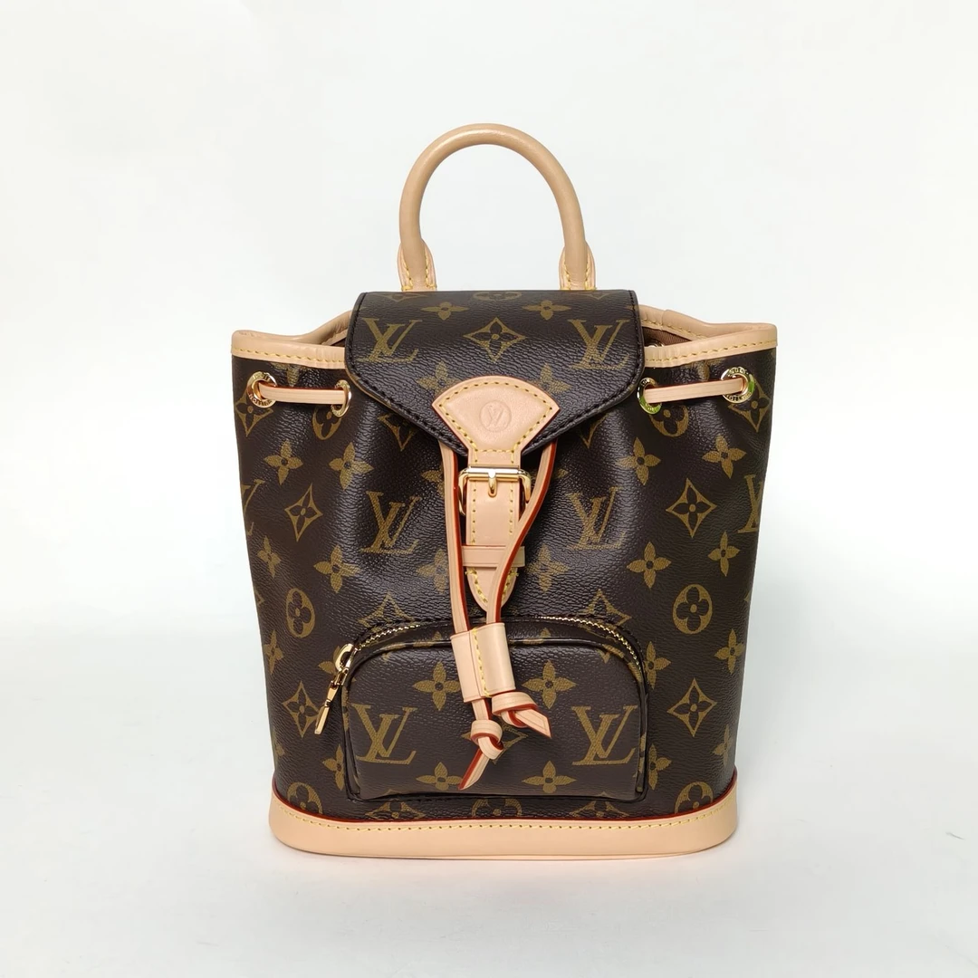 99新 LouisVuitton/路易威登 【双双】PM 双肩包 mini 24 老花