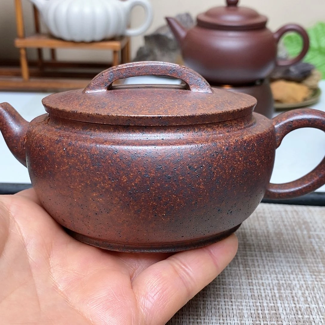 紫砂茶壶230毫升零添加高温麻子段泥