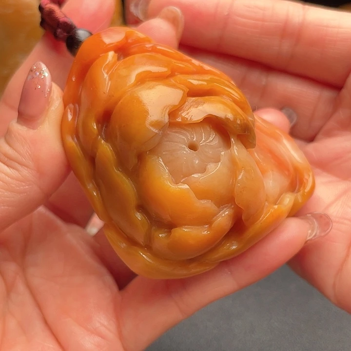 田黄石吾*田黄石手把件摆件