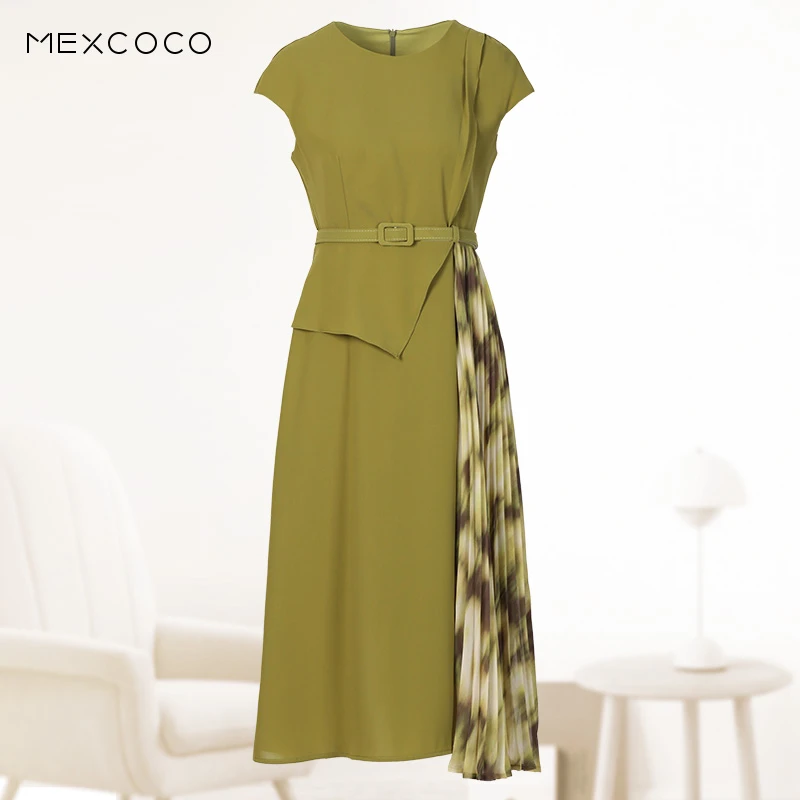 MEXCOCO/兰瑟儿夏季新款优雅时尚连衣裙女士105XL2671