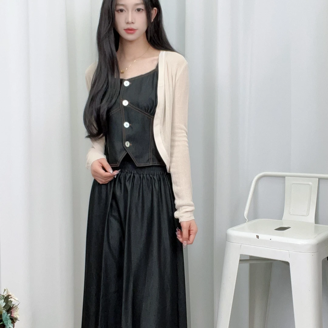 邻家集品/连衣裙/82428121/蕾丝/小香风/显瘦/气质/针织/复古法式