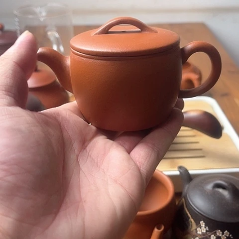 茶壶紫砂宜兴紫砂壶汉瓦200ml